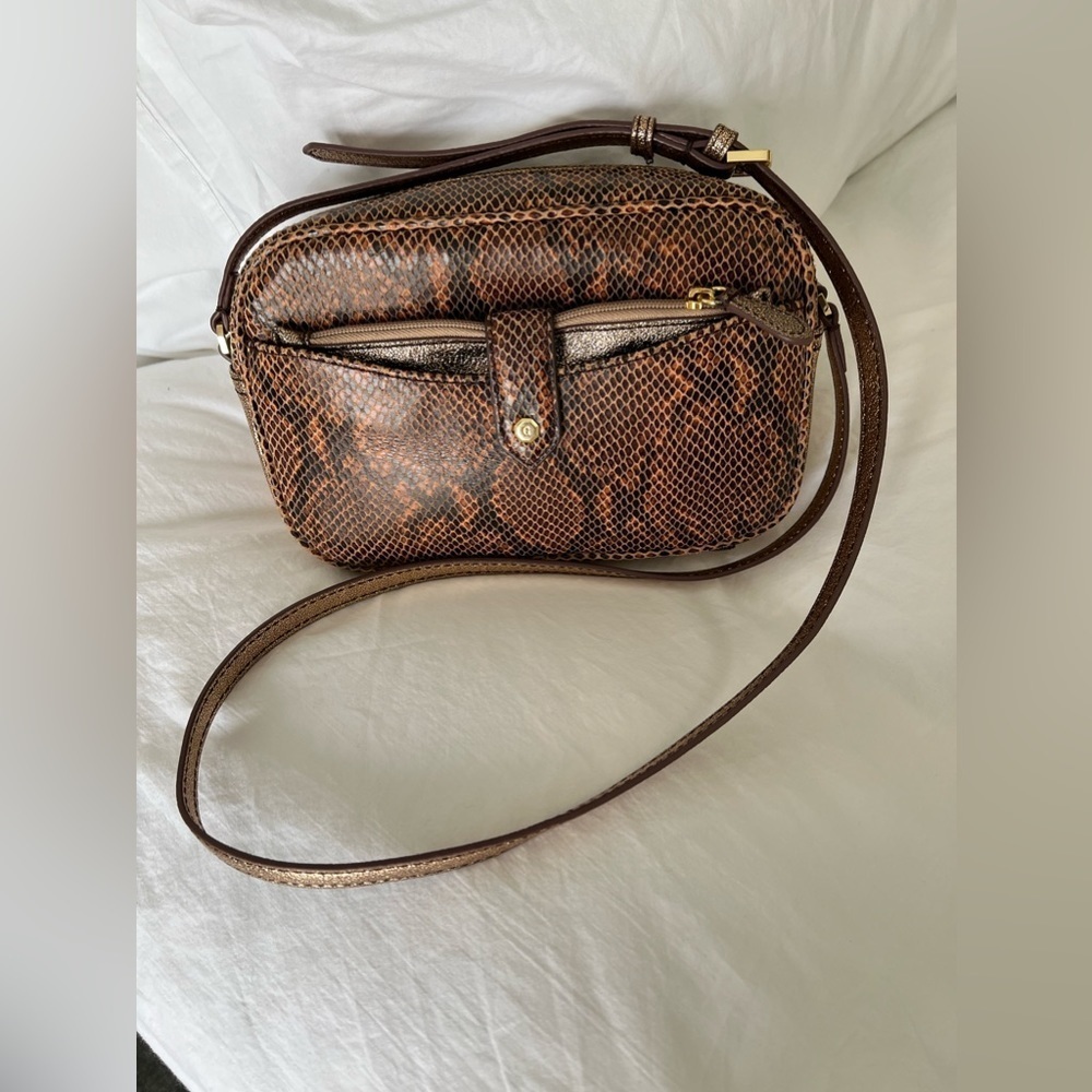 G.I.L.I. Snake Leather Camera Bag | Crossbody Bag | Removable Pouch